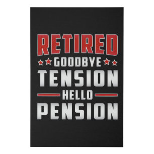 Retired Retirement Grandpa Retire Funny Gift Faux Canvas Print