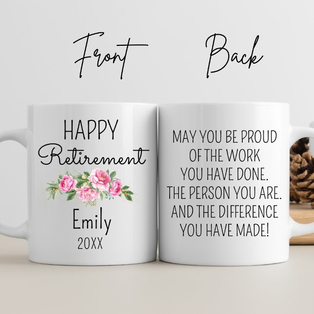 Retired Retirement Party Gifts For Women Nurse Mom Coffee Mug (Creator Uploaded)