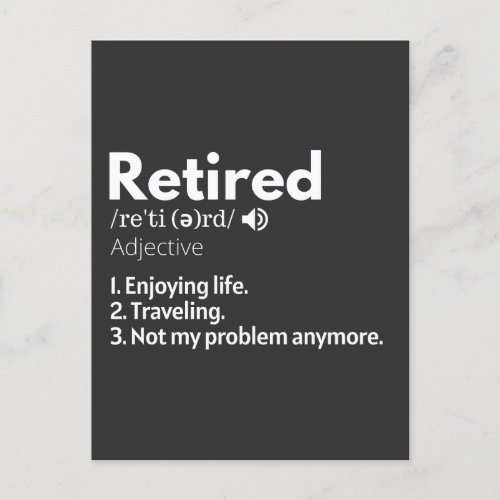 retired retirement retiree retiree retirement postcard