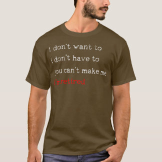 Retired Retirement Senior Grandpa Grandma Vintage T-Shirt