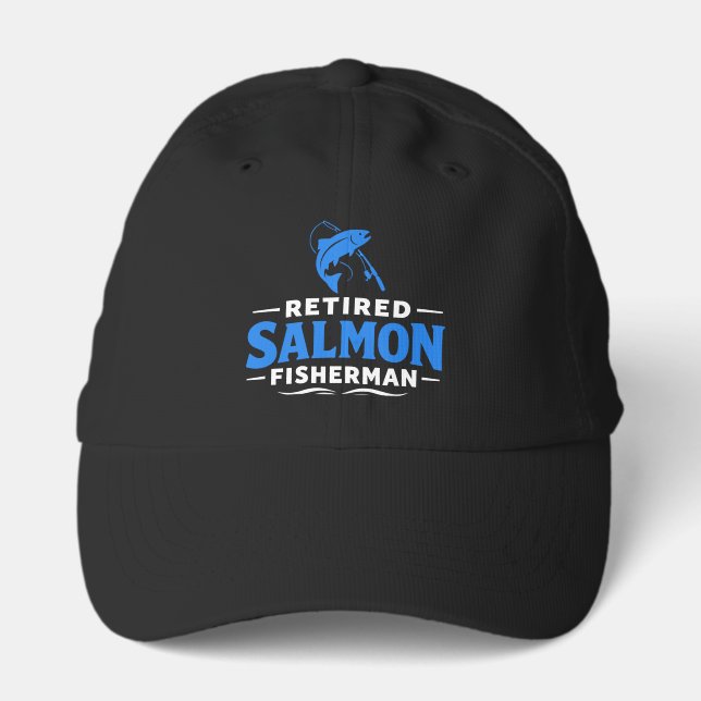 Retired Salmon Fisherman Fishing Humor Performance Cap (Front)