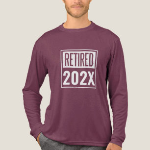 Retired School Teacher Modern Simple Custom Tri-Blend Shirt