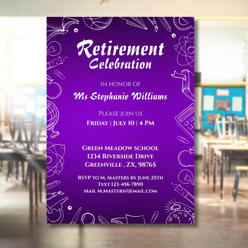 Retired Schoolteacher Celebration Party 