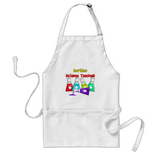 Retired Science Teacher Beeker Design Adult Apron