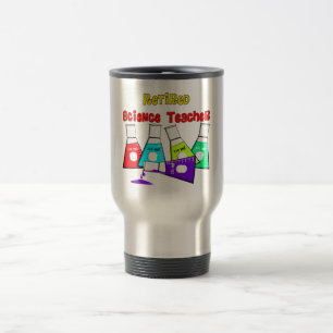Retired Science Teacher Beeker Design Travel Mug