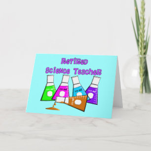Retired Science Teacher Gifts Card