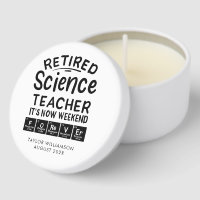 Retired Science Teacher Retirement Keepsake