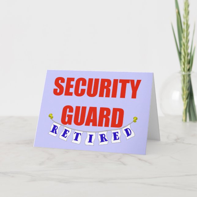RETIRED SECURITY GUARD CARD (Front)