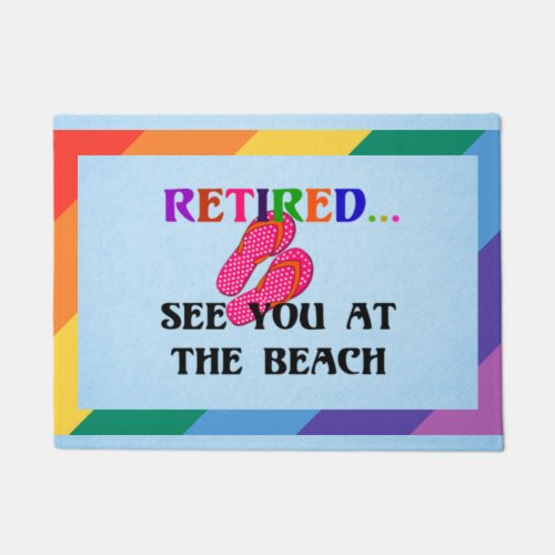 RetiredSee You at the Beach Doormat