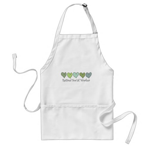 Retired Social Worker Gifts Adult Apron