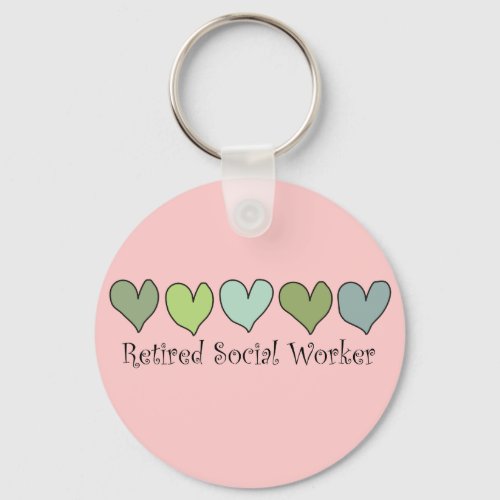 Retired Social Worker Gifts Keychain