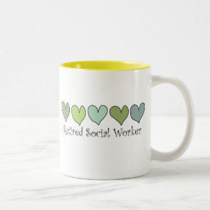 Retired Social Worker Gifts Two-Tone Coffee Mug