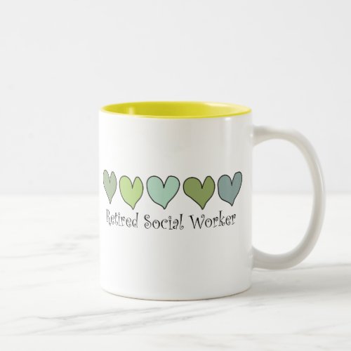 Retired Social Worker Gifts Two_Tone Coffee Mug