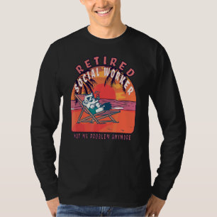 Retired Social Worker Vintage Retirement T-Shirt