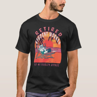 Retired Student Worker Vintage Retirement T-Shirt