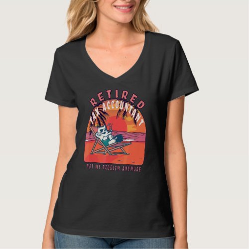 Retired Tax Accountant  Vintage Retirement T_Shirt