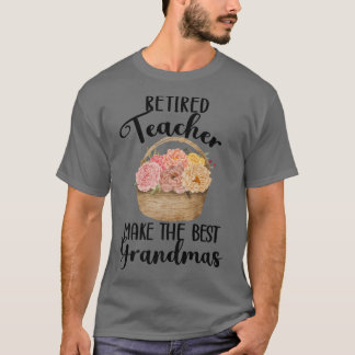 Retired Teacher Best Grandma Teacher Retirement Pr T-Shirt