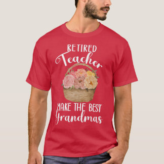 Retired Teacher Best Grandma Teacher Retirement T-Shirt