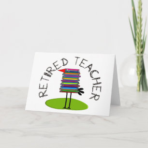Retired Teacher "Book Bird" Gifts Card
