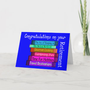 Retired Teacher Card Books Design