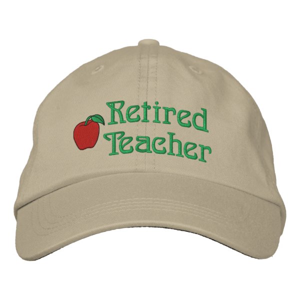 Retired Teacher Embroidered Hat Rc44e3c231ff24e25913939e4fdab5422 65f34 8byvr 600 ?rlvnet=1