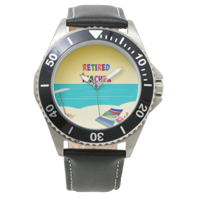 Retired Teacher, Fun in the Sun Watch (Front)