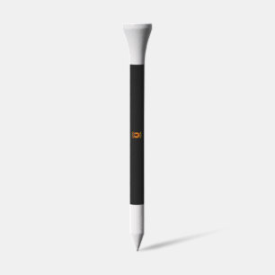 Retired Teacher Halloween Pumpkin Cat Design_1 Golf Tees