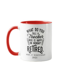 Retired Teacher Head of School Retirement Custom Mug