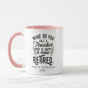 Retired Teacher Head of School Retirement Swag Mug