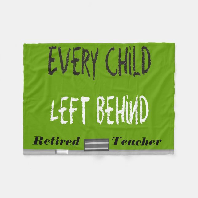 Retired Teacher Humor Fleece Blanket (Front (Horizontal))