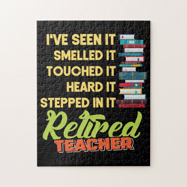 Retired Teacher Jigsaw Puzzle (Vertical)