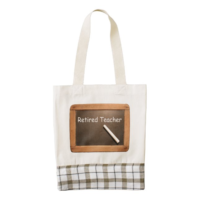 Retired Teacher Retirement Bag with Leather Handle (Front)