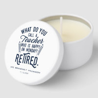 Retired Teacher Retirement Keepsake Personalized