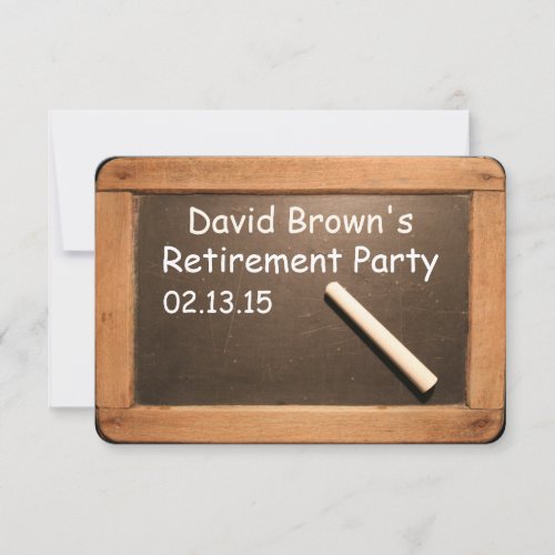 Retired Teacher Retirement Party Custom Invitation