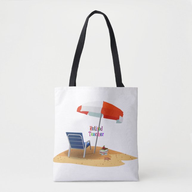 Retired Teacher Tote Bag (Front)