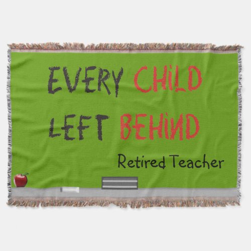 Retired Teacher Woven Blanket