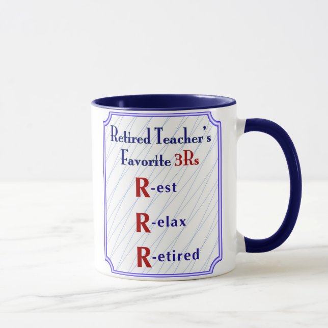 Retired Teachers 3Rs - Coffee Mug (Right)