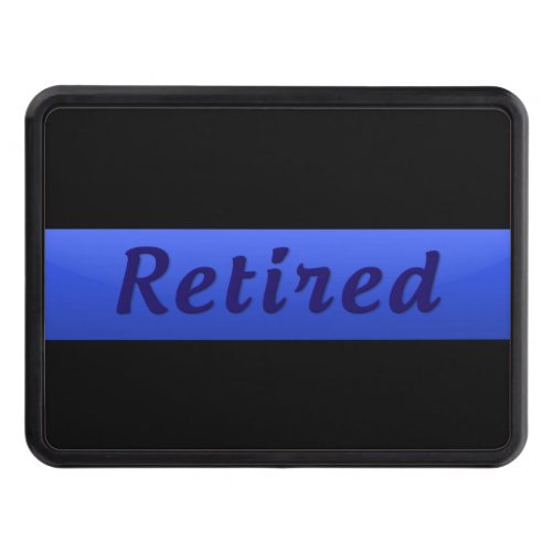 Retired _ Thin Blue Line Hitch Cover