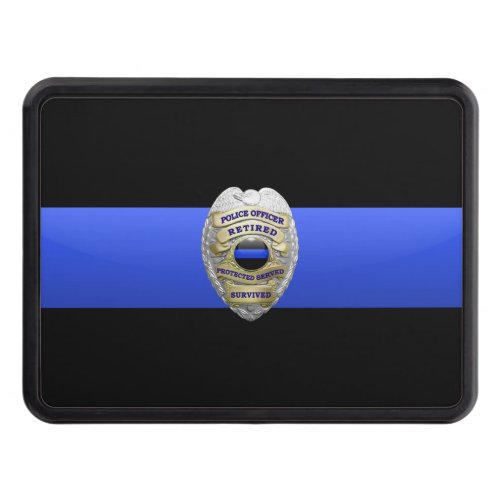 Retired_ Thin Blue Line Hitch Cover