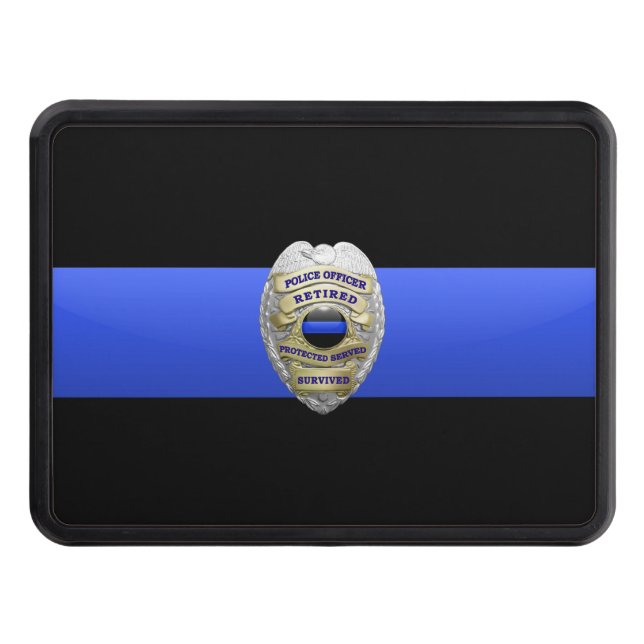 Retired- Thin Blue Line Hitch Cover (Front)