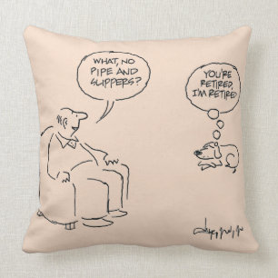 Retired Throw Pillow