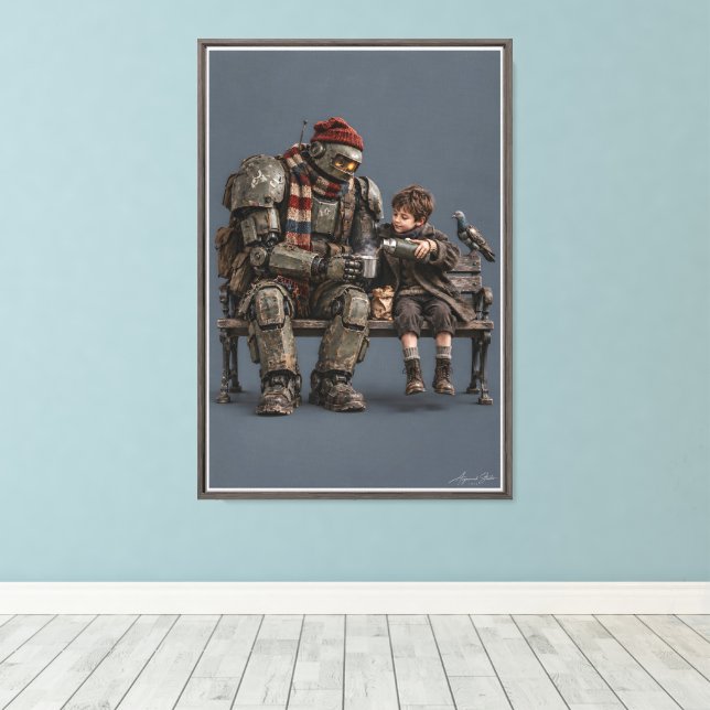 Retired Together Canvas Print (Insitu(Wood Floor))
