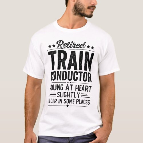 Retired Train Conductor T_Shirt