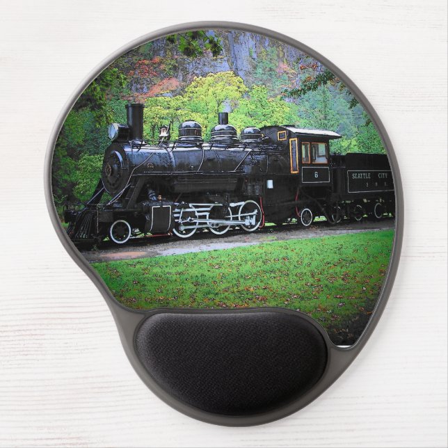 Retired Train from Seattle Gel Mouse Pad (Front)