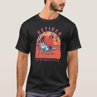 Retired Travel Specialist  Vintage Retirement T-Shirt