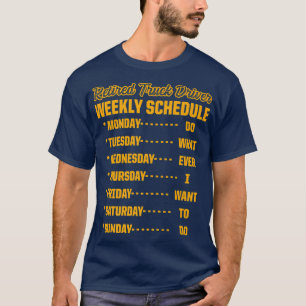 Retired Truck Driver Trucker Retirement 2443 T-Shirt