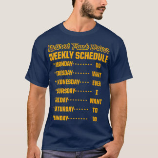 Retired Truck Driver Trucker Retirement 2443 T-Shirt