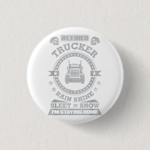 Retired Trucker shirts Funny Truck driver clothing Button