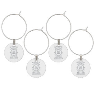 Retired Trucker shirts Funny Truck driver clothing Wine Charm