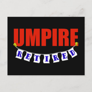 Retired Umpire Postcard